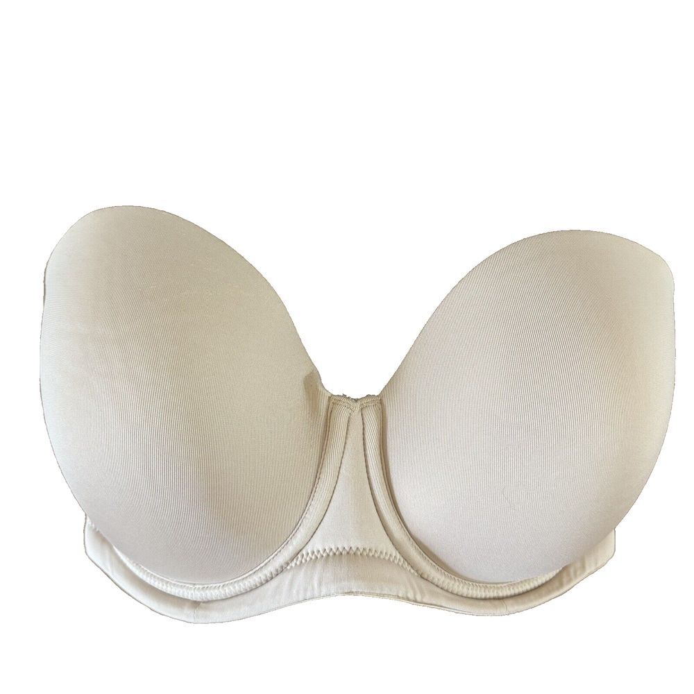 WACOAL 854119 Beige Red Carpet Underwire Strapless Bra Size 32G